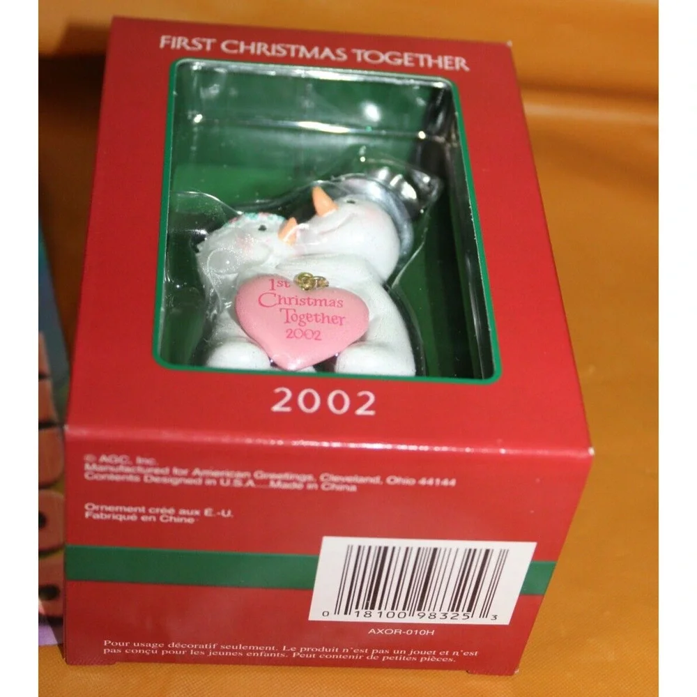 American Greetings 1st Christmas Together 2002 Holiday Ornament AXOR-010H
